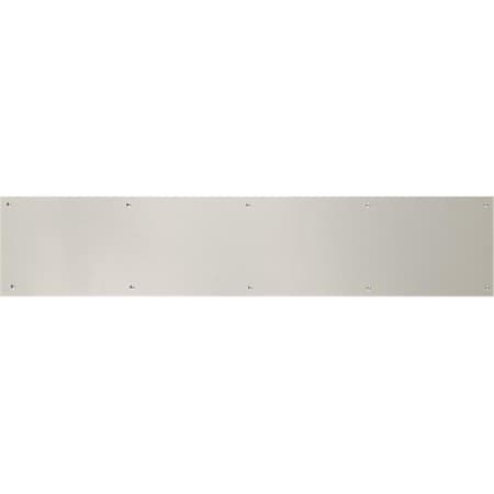 Brass Accents 6 in. x 34 in. Kick Plate Satin Nickel Magnetic Mount A09-P0634-619MAG